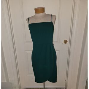Express Womens Large Emerald Green Dress New CB5/29